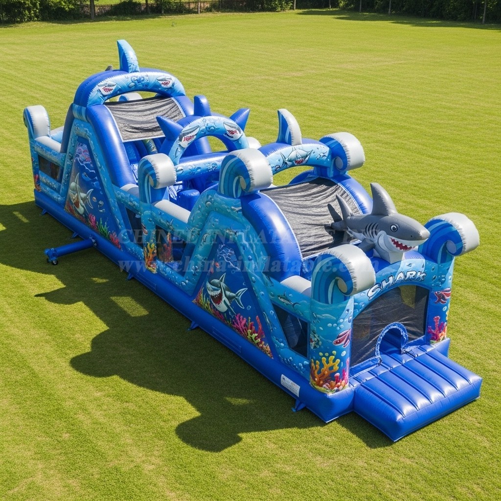 T7-3664 Shark Inflatable Obstacle Courses