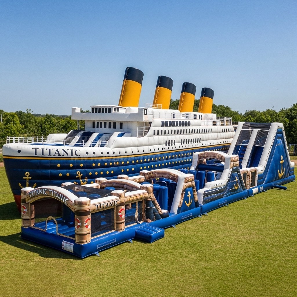 T7-3681 Titanic Inflatable Obstacle Courses