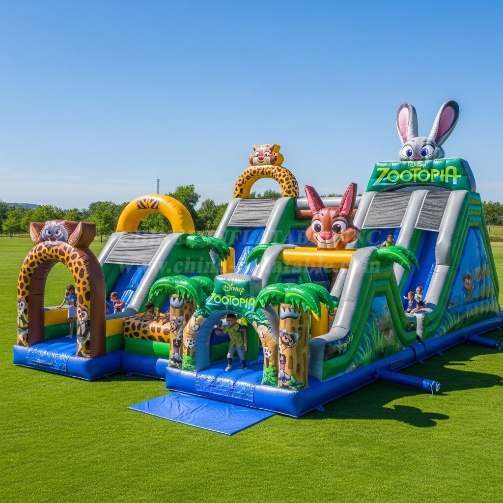T6-6242 Zootopia Inflatable Playground