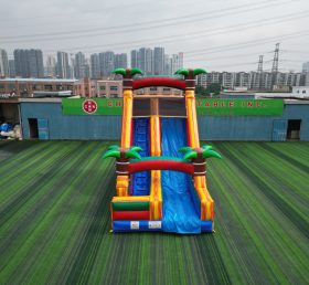 T8-5302B Tropical Inflatable Wet & Dry Slide