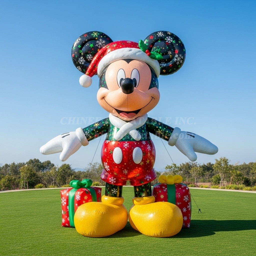 C1-710 Christmas Mickey Mouse Inflatable Cartoon