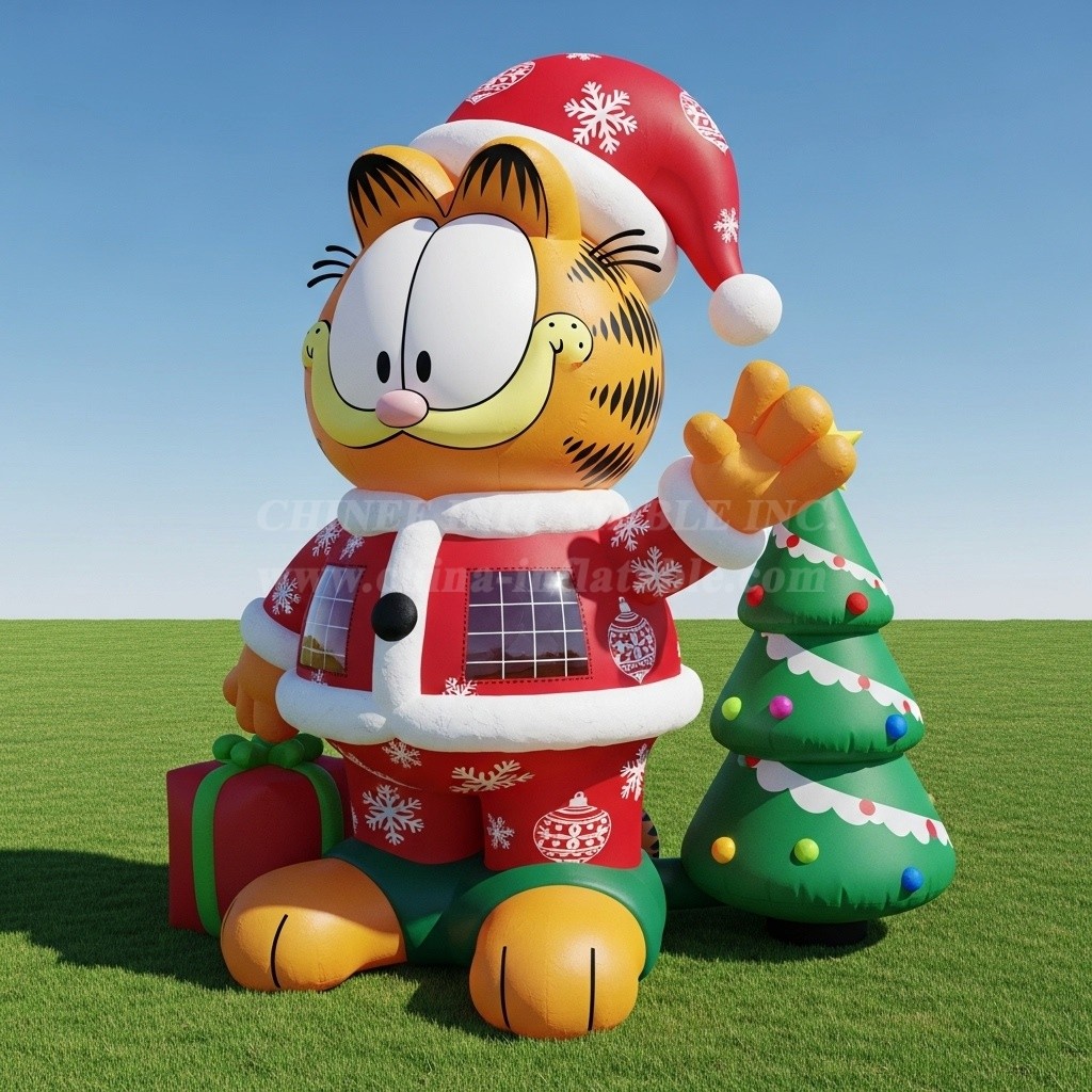 C1-730 Christmas Garfield Inflatable Cartoons