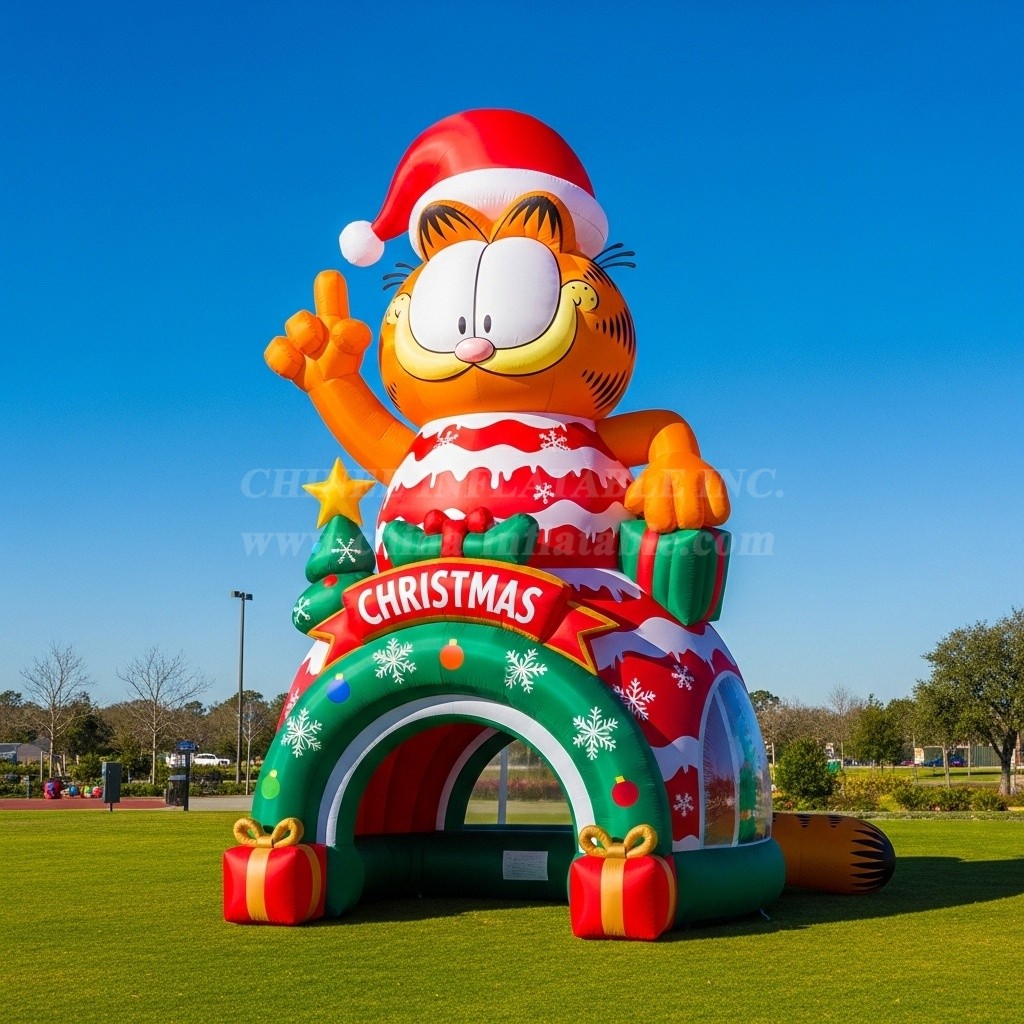 C1-732 Christmas Garfield Inflatable Cartoons