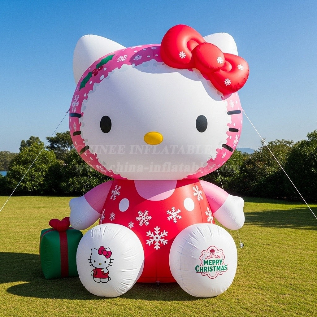 C1-750 Hello Kitty Christmas Inflatable Cartoons