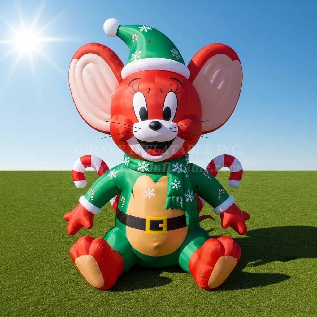 C1-773 Christmas Jerry Mouse Inflatable Cartoon