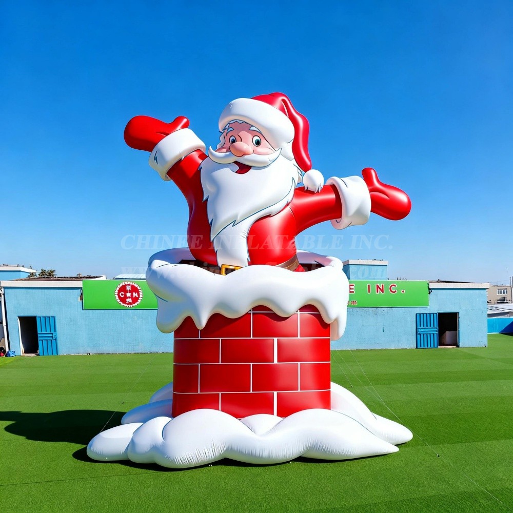 C1-803 Santa Claus Chimney Inflatable Model Product