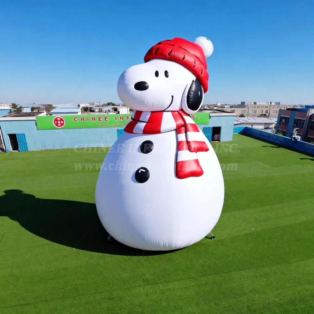 C1-808 Snoopy Snowman Inflatable Cartoons