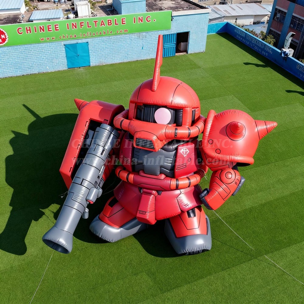 Cartoon3-002 Red Gundam Mecha Robot Inflatable Cartoons