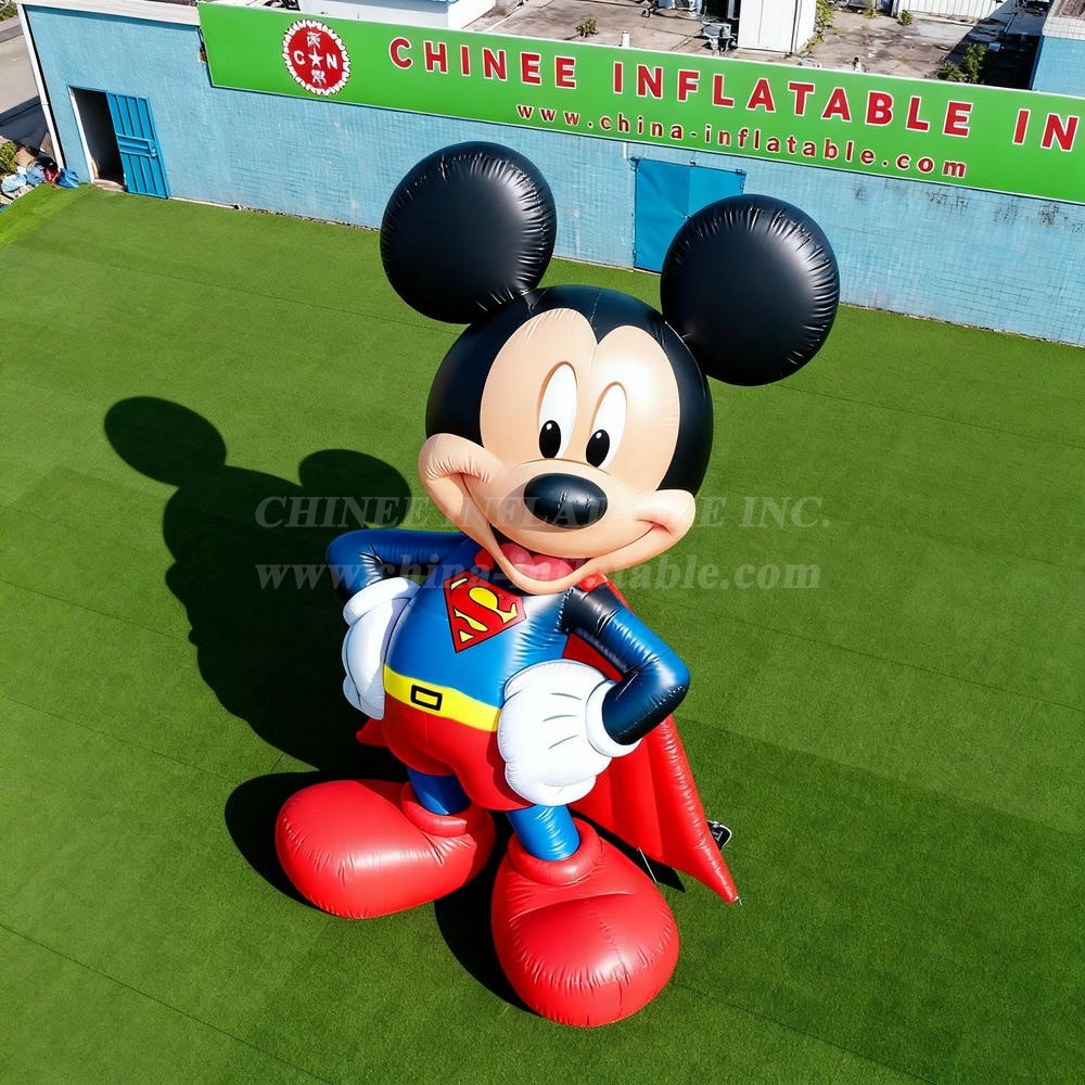Cartoon3-021 Mickey Mouse Superman Inflatable Cartoon Character