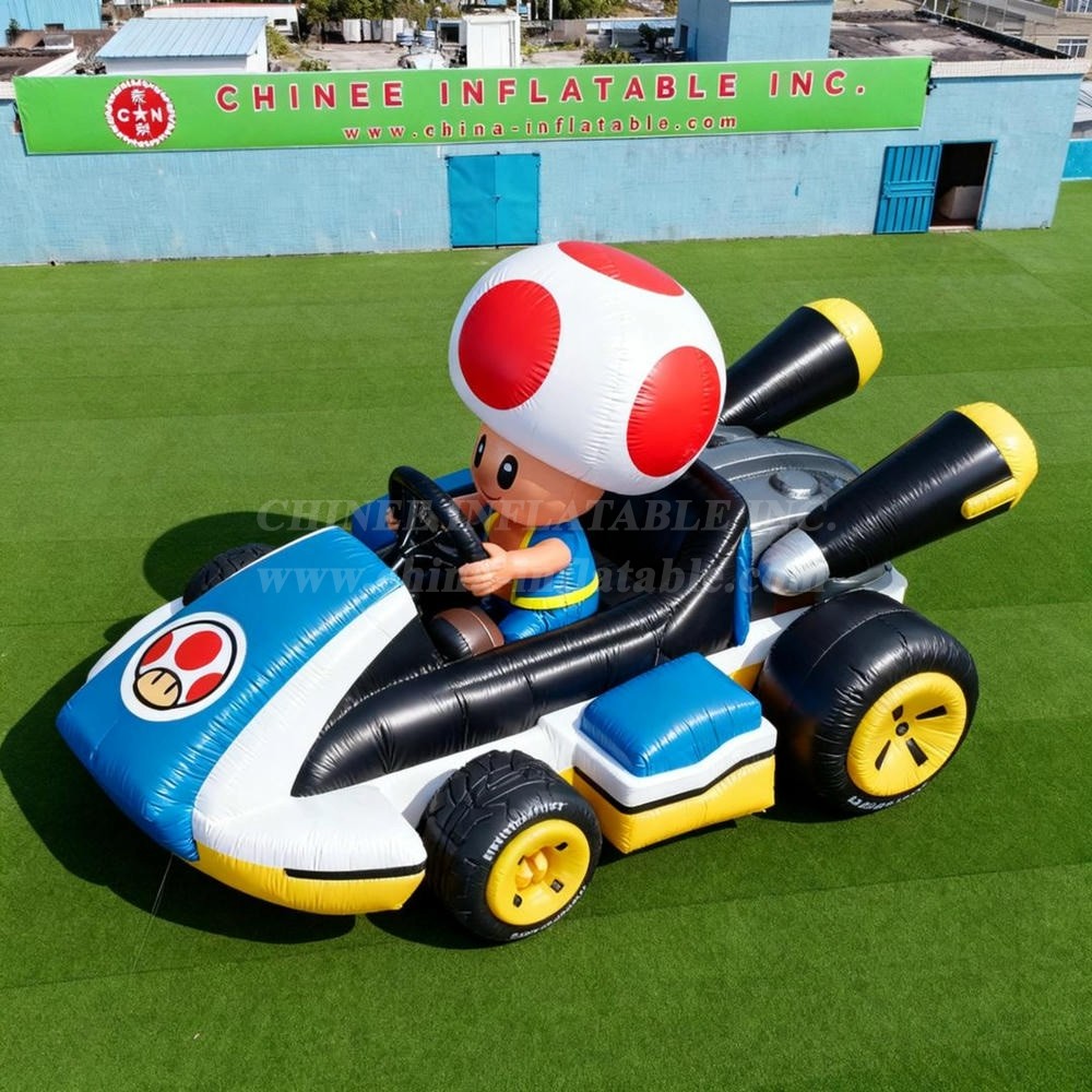 Cartoon3-035 Super Mario Toad Kart Inflatable Cartoons