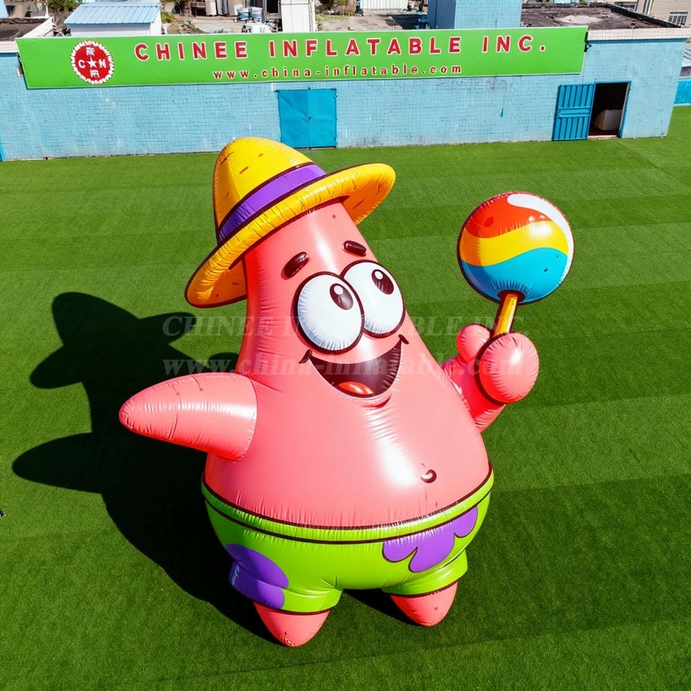 Cartoon3-097 Patrick Star Beach Theme Inflatable Cartoons
