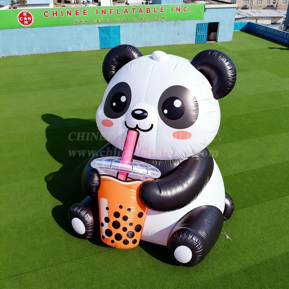 Cartoon3-145 Panda Bubble Tea Inflatable Cartoons