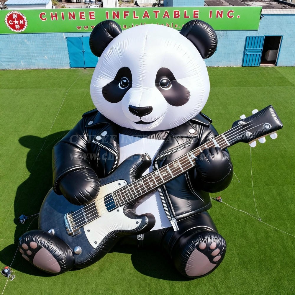 Cartoon3-166 Rock Star Panda Inflatable Cartoons