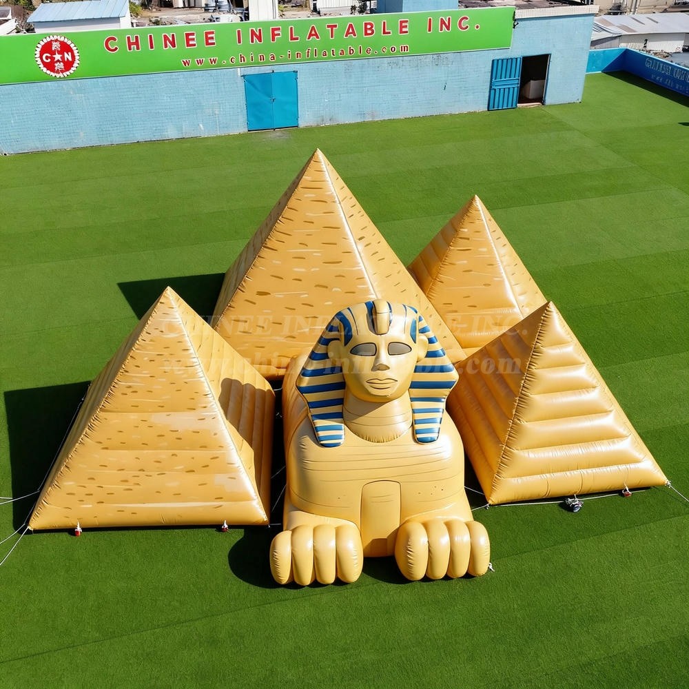 Cartoon3-171 Egyptian Sphinx and Pyramids Inflatable Cartoons