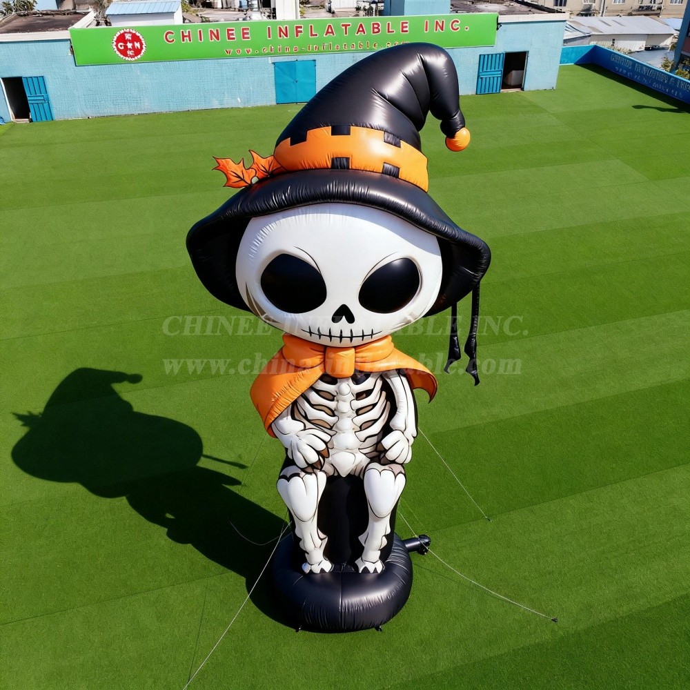 Cartoon3-227 Halloween Skeleton Witch Inflatable Decoration
