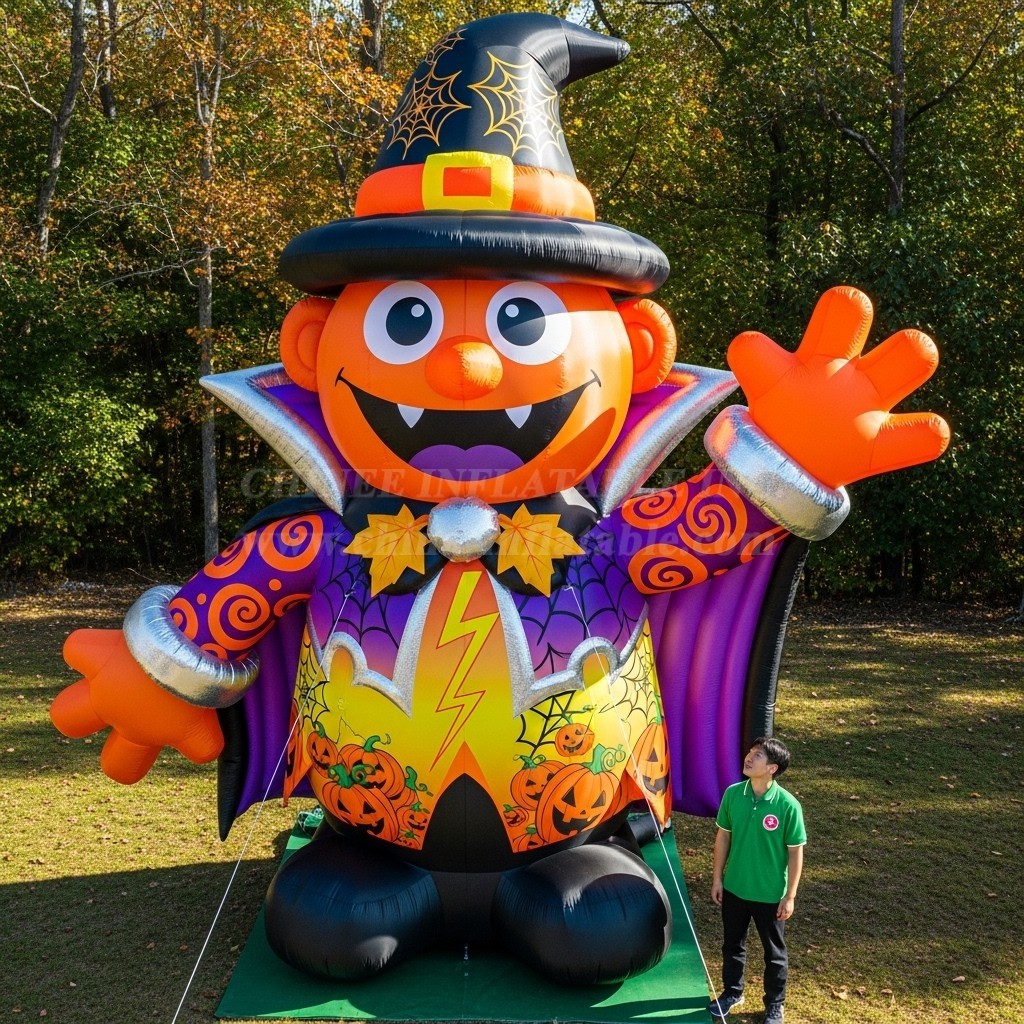 Cartoon3-360 Halloween Wizard Inflatable Cartoon