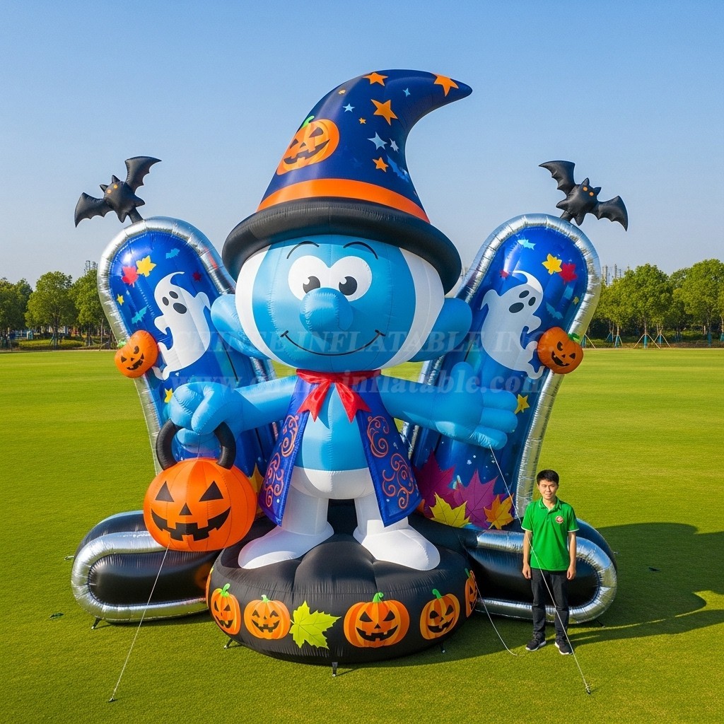 Cartoon3-419 The Smurfs Halloween Inflatable Cartoons