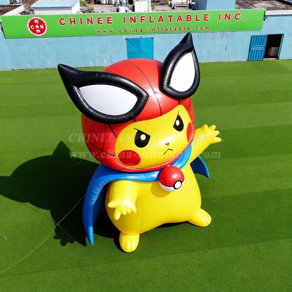 Cartoon3-472 Spider-Man Pokémon Pikachu Inflatable Cartoon
