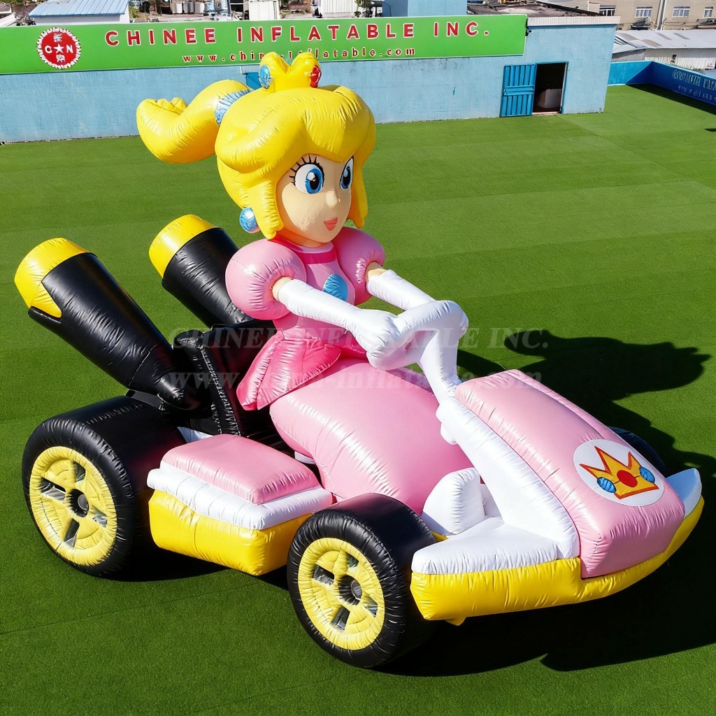 Cartoon3-481 Super Mario Princess Kart Inflatable Cartoons