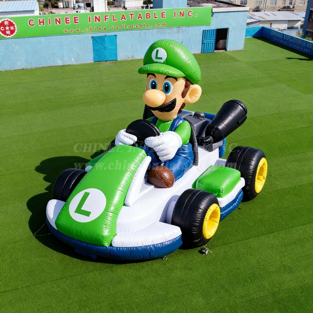 Cartoon3-511 Luigi Kart Inflatable Cartoons