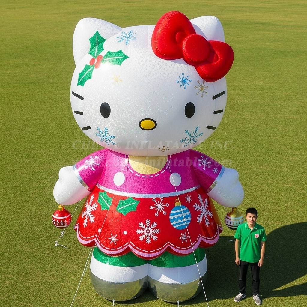 Cartoon3-544 Christmas Hello Kitty Inflatable Cartoons