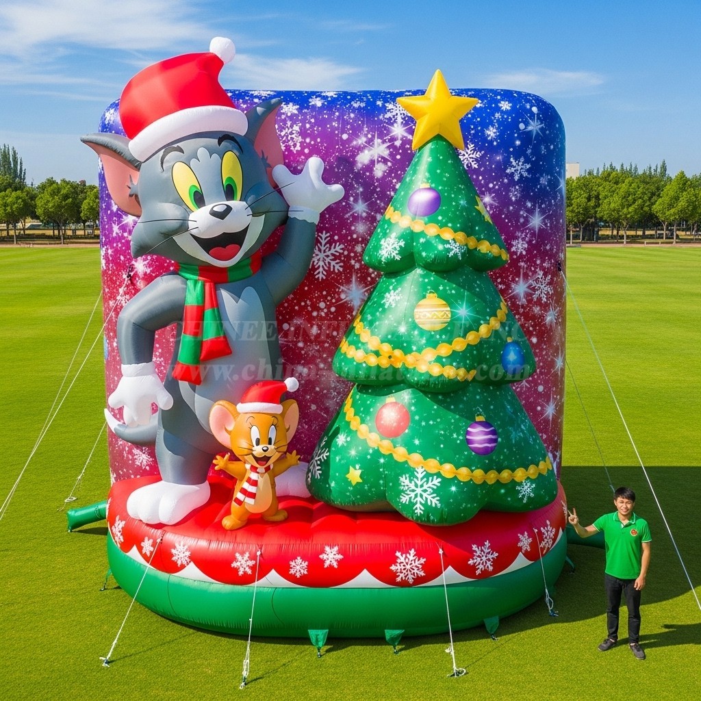 Cartoon3-559 Tom and Jerry Christmas Inflatable Cartoons