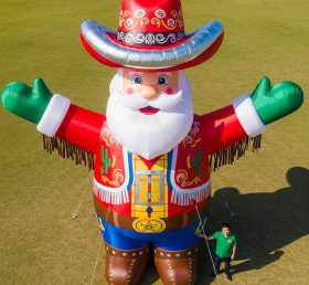 Cartoon3-584 Cowboy Santa Claus Inflatable Cartoon