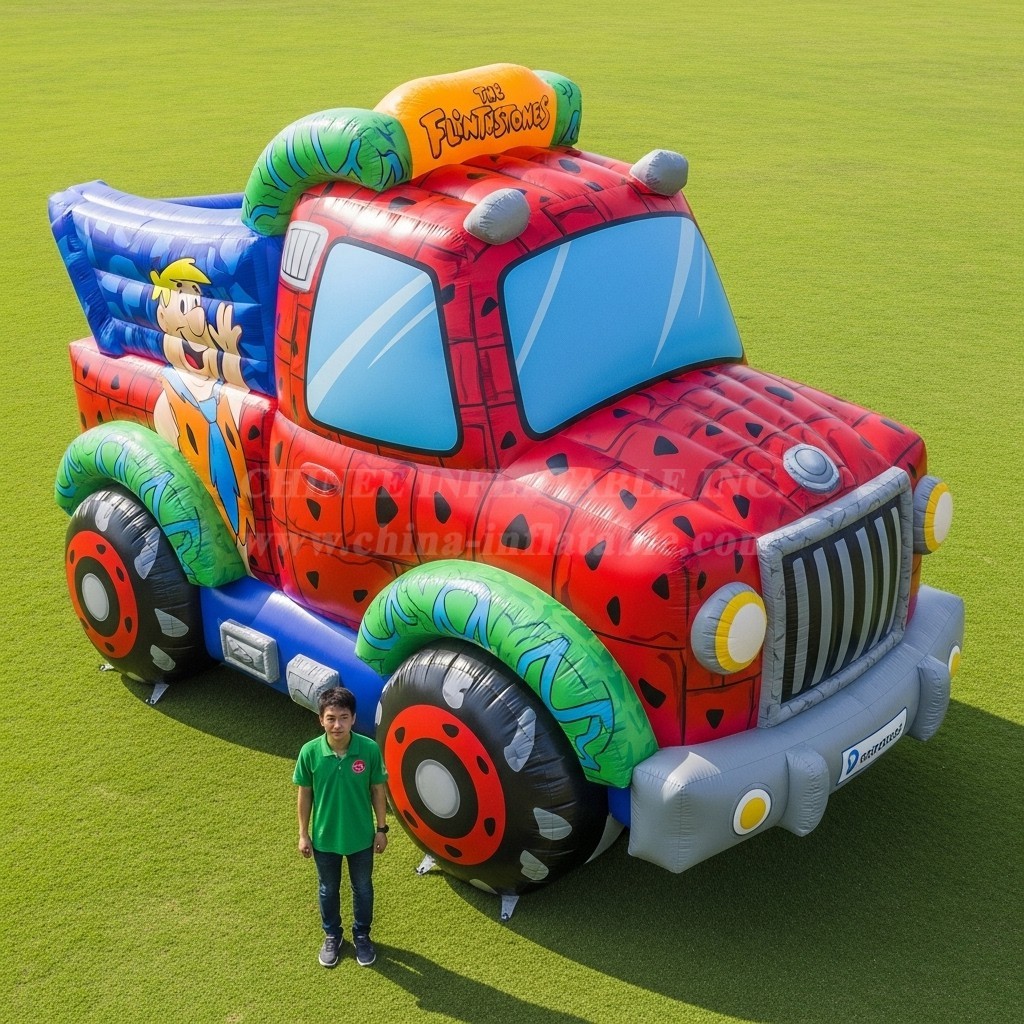 Cartoon3-586 The Flintstones Truck Inflatable Cartoons