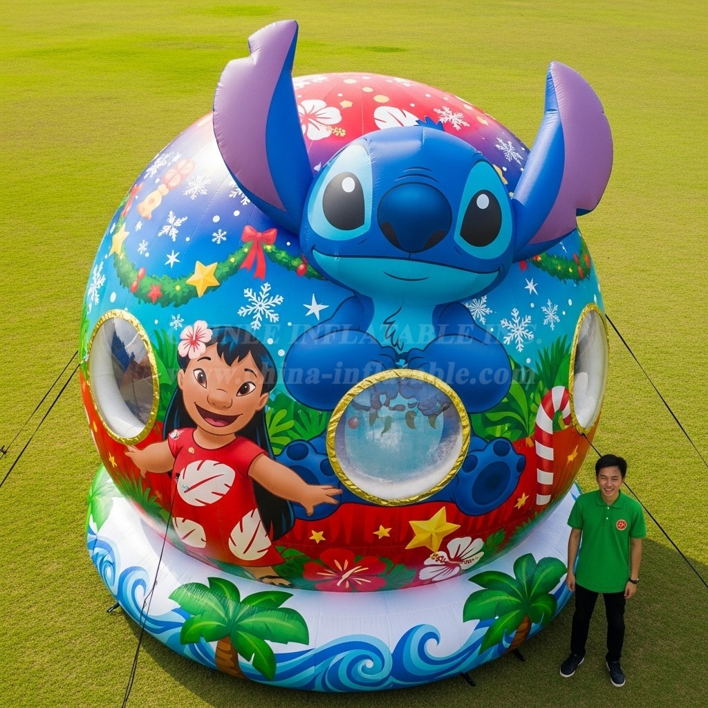 Cartoon3-598 Lilo & Stitch Snow Globe Event Party Decoration