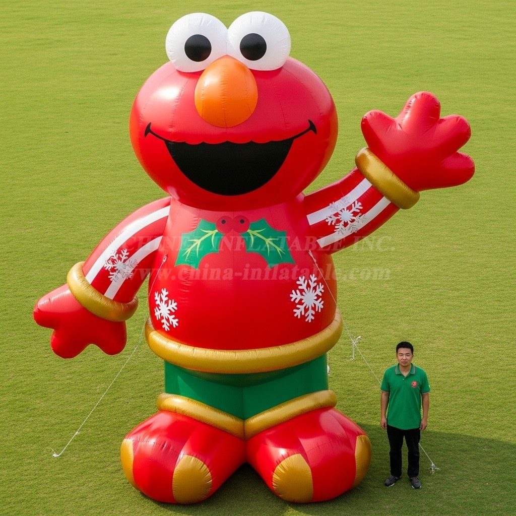Cartoon3-613 Christmas Tickle Me Elmo Theme Inflatable Cartoons