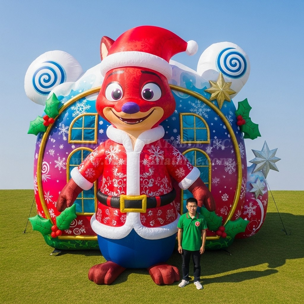 Cartoon3-633 Christmas Zootopia Fox Inflatable Cartoons
