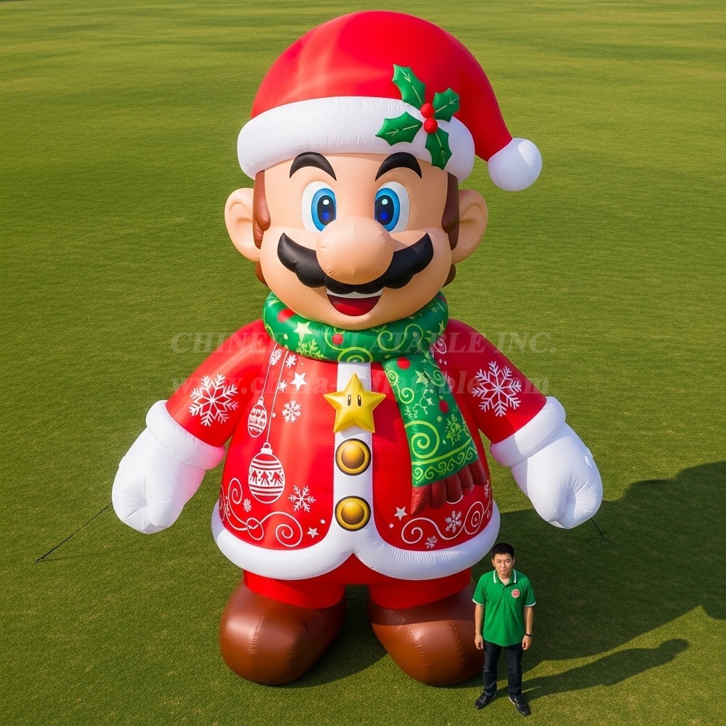 Cartoon3-636 Super Mario Christmas Inflatable Cartoons