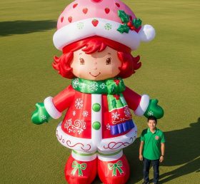 Cartoon3-638 Strawberry Shortcake Christmas Girl Inflatable Cartoons