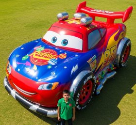 Cartoon3-665 Christmas Lightning Car Inflatable Cartoons