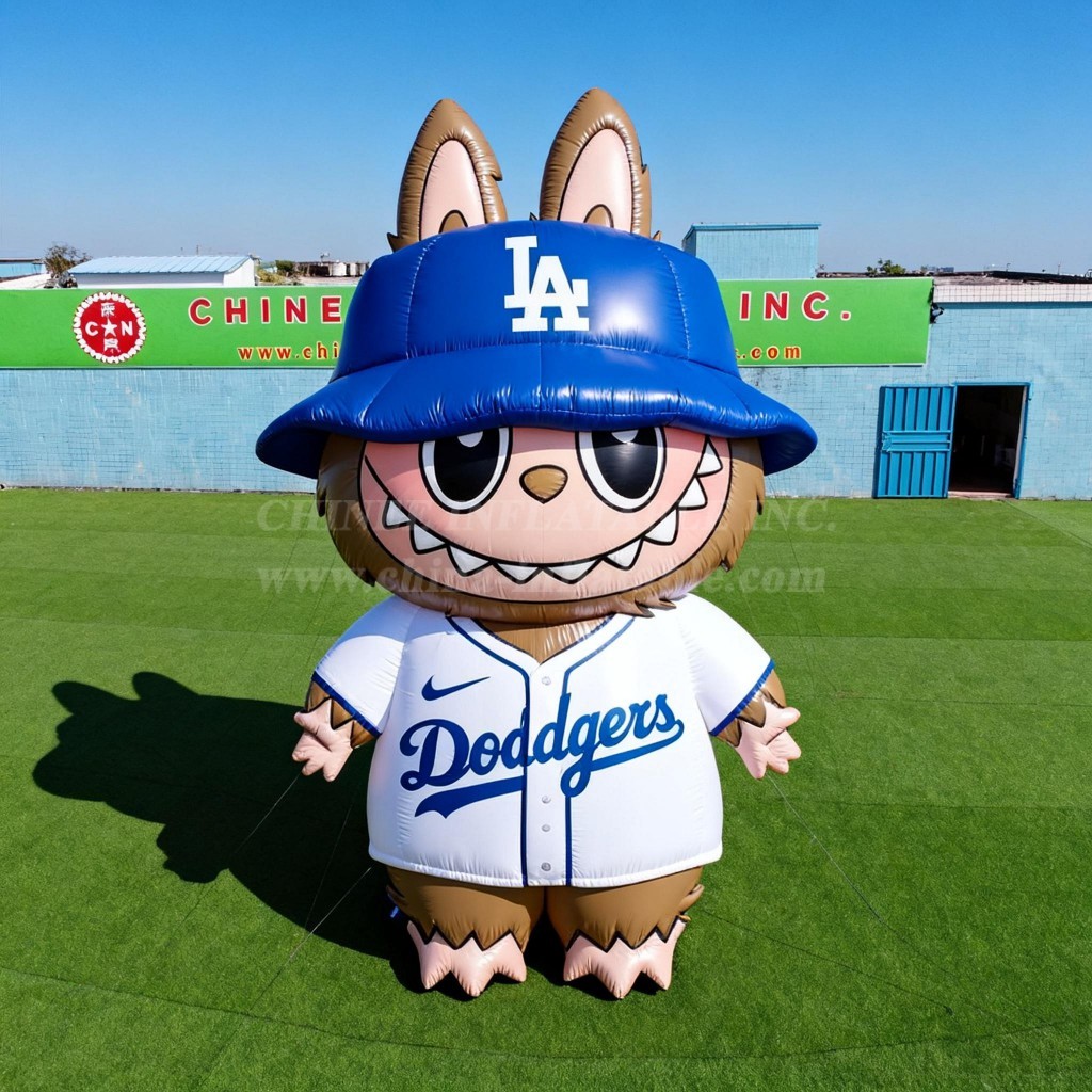 Cartoon3-693 Pop Mart Labubu Baseball Mascot Inflatable Cartoons