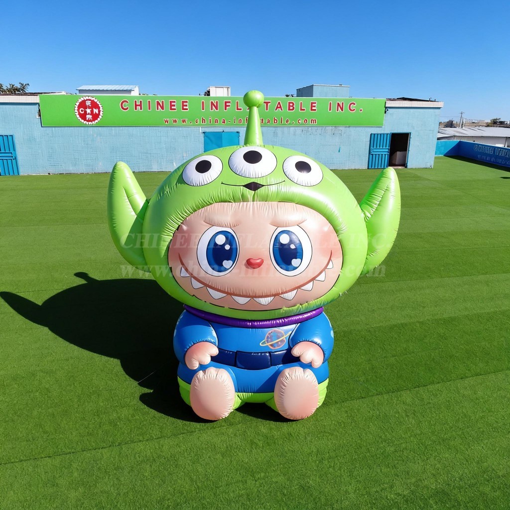 Cartoon3-694 Pop Mart Labubu Alien Theme Inflatable Cartoons