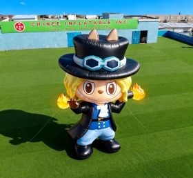 Cartoon3-695 Pop Mart Labubu Sabo One Piece Theme Inflatable Cartoons