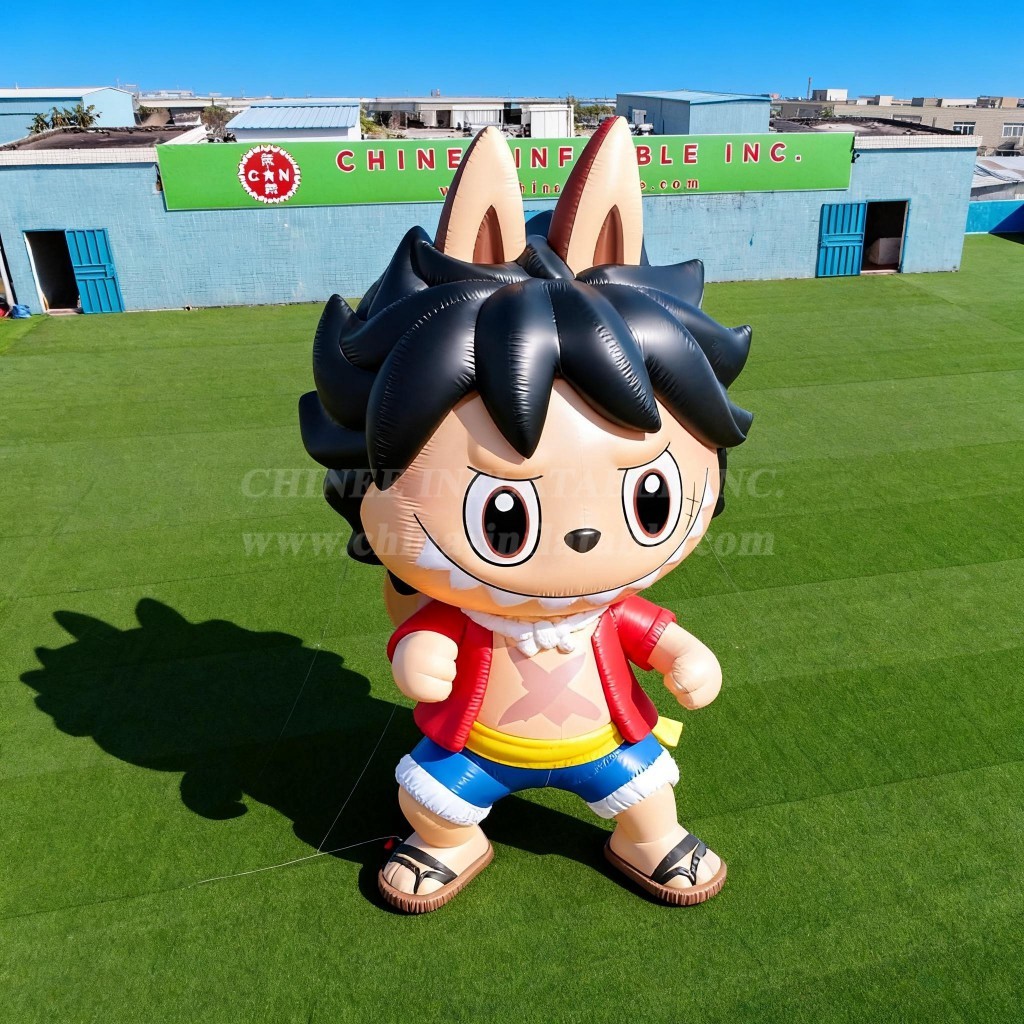 Cartoon3-696 Pop Mart Labubu Luffy One Piece Inflatable Cartoon