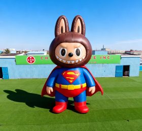 Cartoon3-707 Pop Mart Labubu Superman Theme Inflatable Cartoon