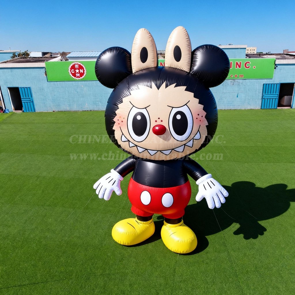 Cartoon3-724 Pop Mart Labubu Mickey Mouse Theme Inflatable Cartoons
