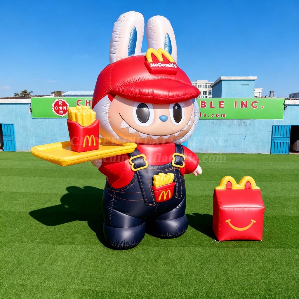 Cartoon3-735 Pop Mart Labubu McDonald’s Inflatable Cartoons