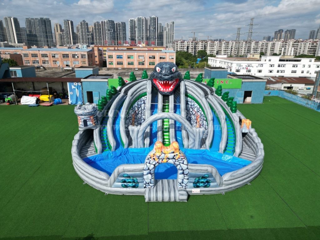 Pool3-606 Godzilla Theme Pool Water Park