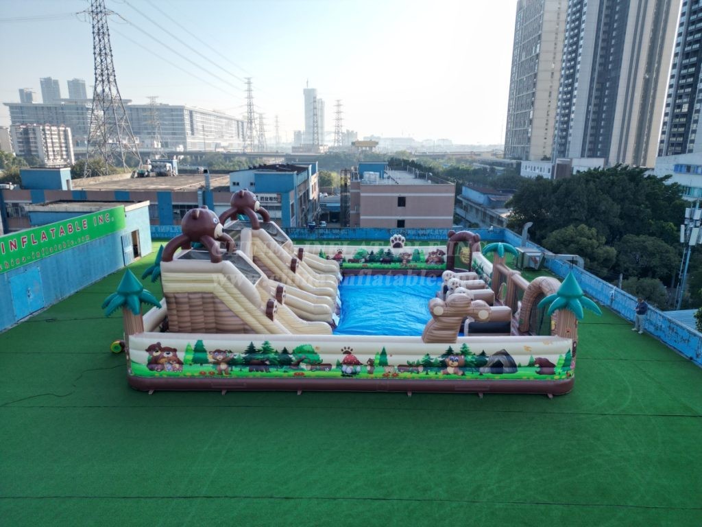 Pool3-430 Bear Theme Pool Water Park