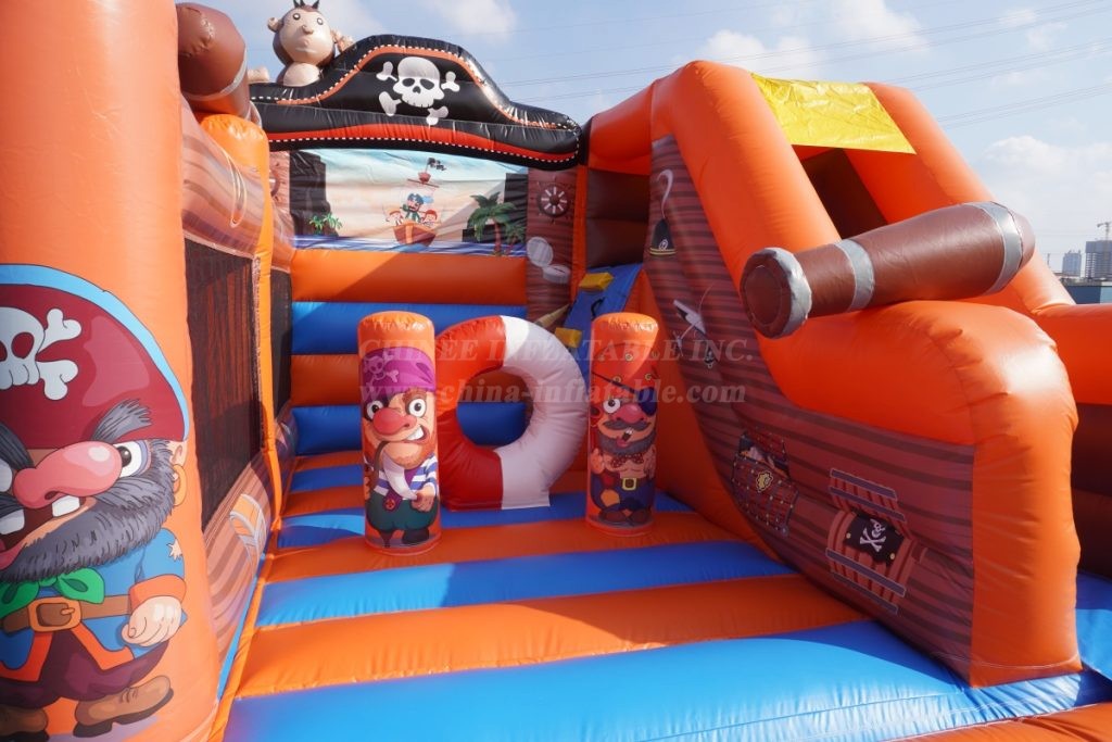 T2-8116 Pirate Ship Inflatable Combo