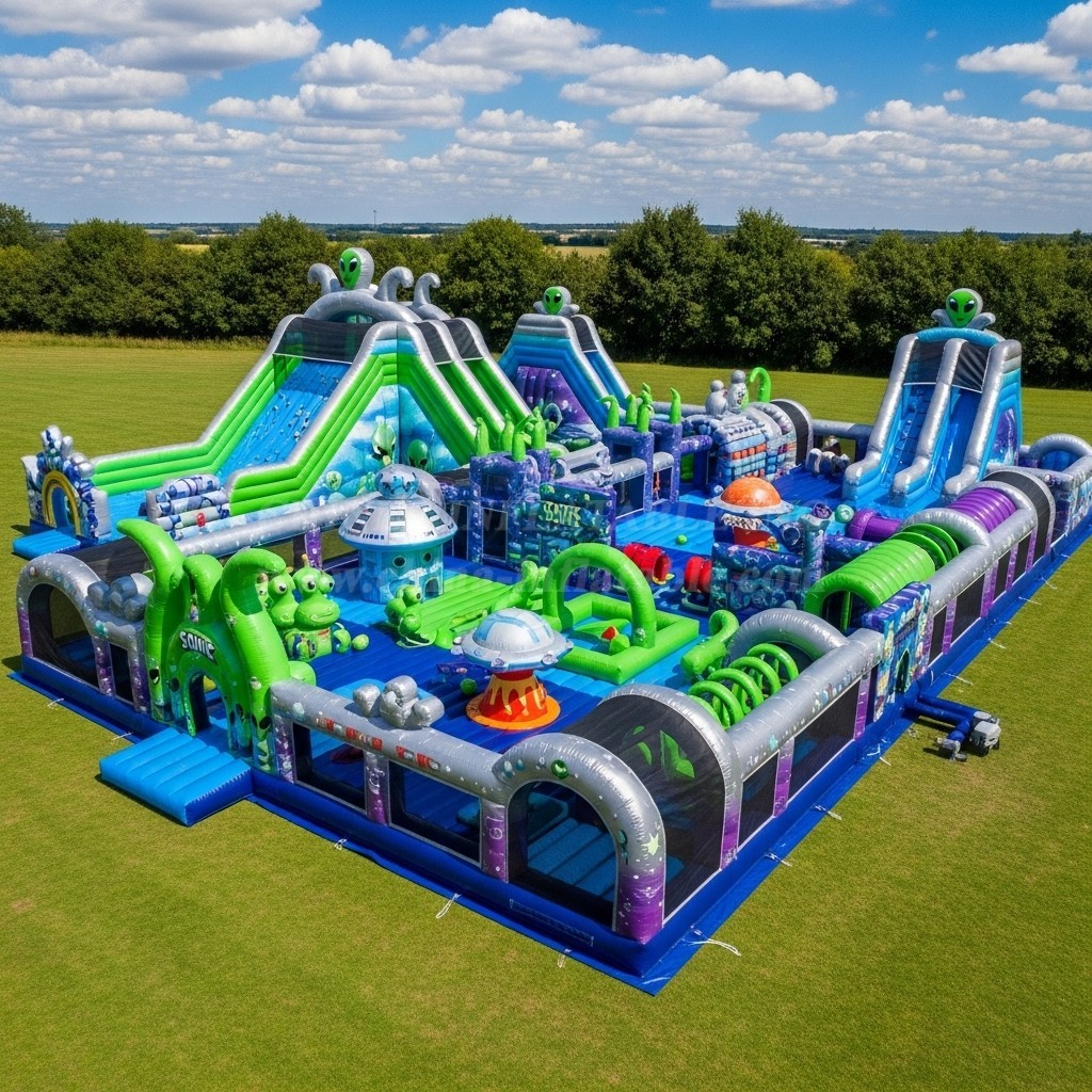 GF2-337 Alien Theme Inflatable Park