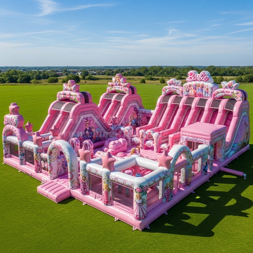 GF2-345 Barbie Theme Inflatable Park
