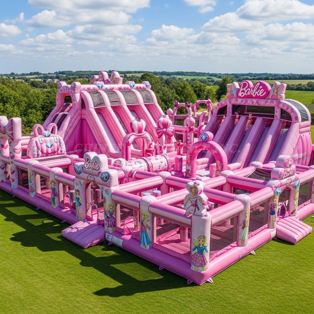 GF2-349 Barbie Theme Inflatable Park
