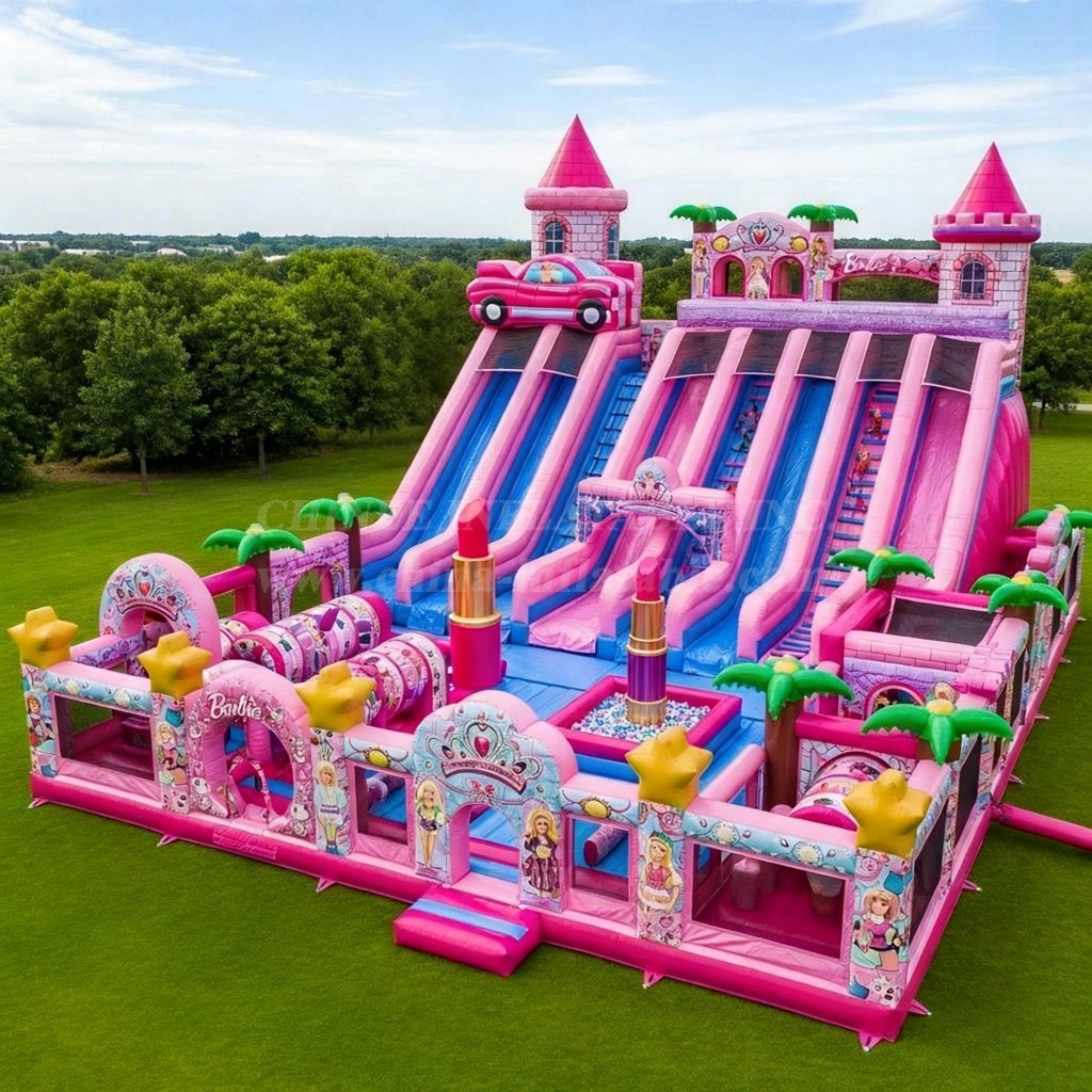 GF2-350 Barbie Theme Inflatable Park