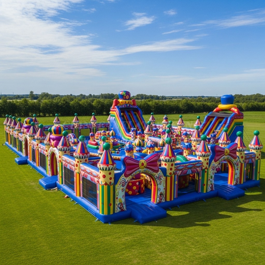 GF2-366 Clown Theme Inflatable Park
