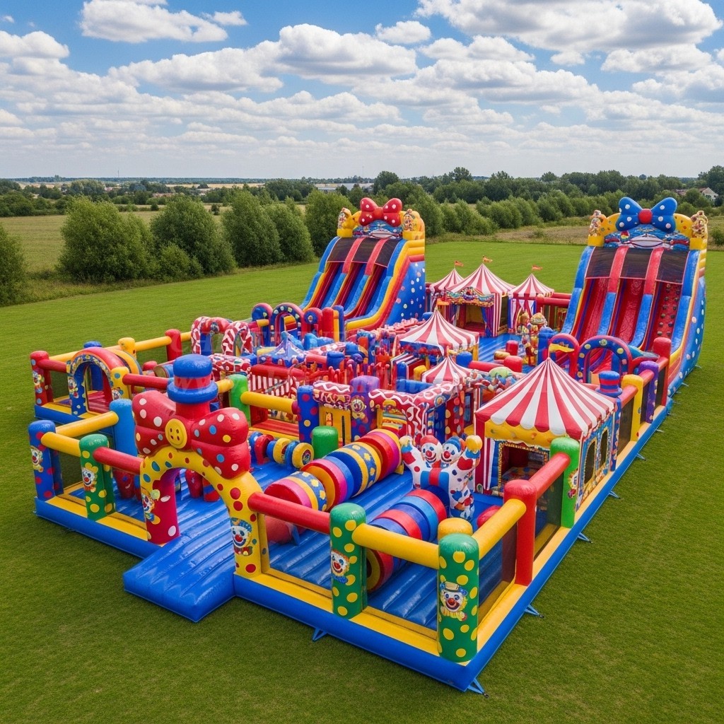 GF2-368 Clown Theme Inflatable Park